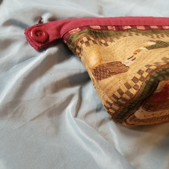 Pouch Bag Boho Retro Colorful Talon Zipper Wallet Makeup Travel Accessory Cute - Picture 5 of 16